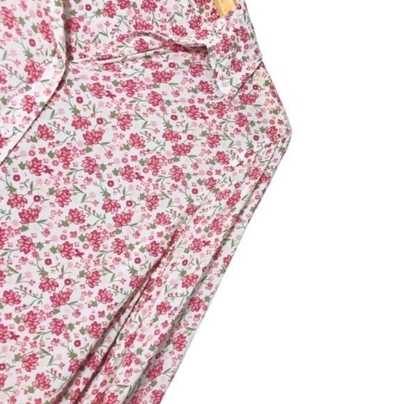 JANE & DELANCEY Floral High Low Button Down Blouse Size Medium - Picture 2 of 8